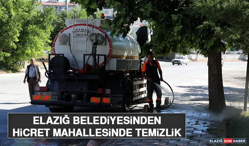 Elazığ Belediyesinden Hicret Mahallesinde Temizlik