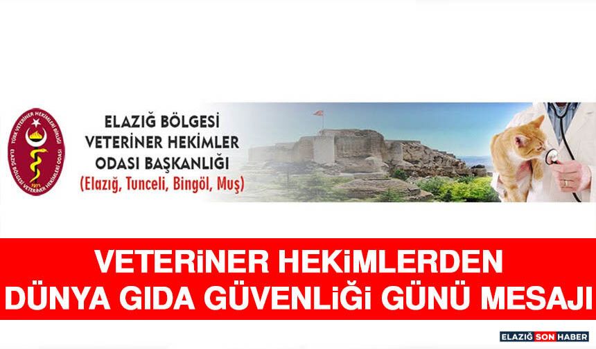 Veteriner Hekimlerden Dünya Gıda Güvenliği Günü Mesajı