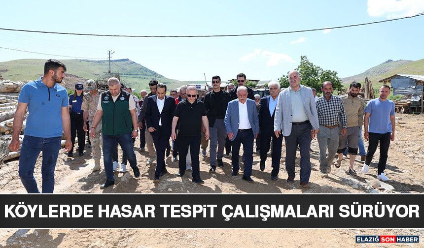 Köylerde Hasar Tespit Çalışmaları Sürüyor