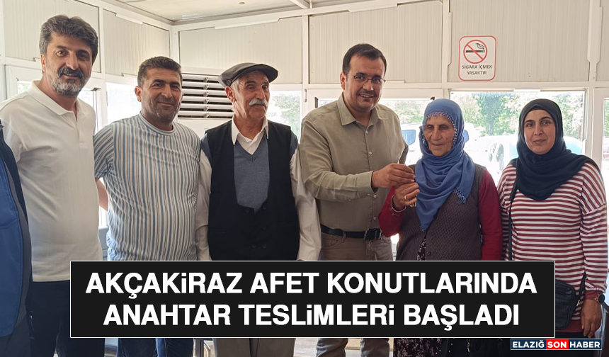Akçakiraz Afet Konutlarında Anahtar Teslimleri Başladı