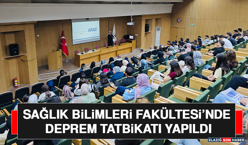 Sağlık Bilimleri Fakültesi’nde Deprem Tatbikatı Yapıldı