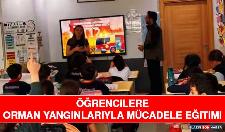 Öğrencilere Orman Yangınlarıyla Mücadele Eğitimi