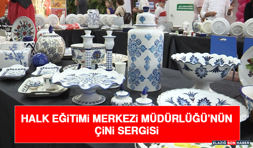 Halk Eğitimi Merkezi Müdürlüğü’nün Çini Sergisi