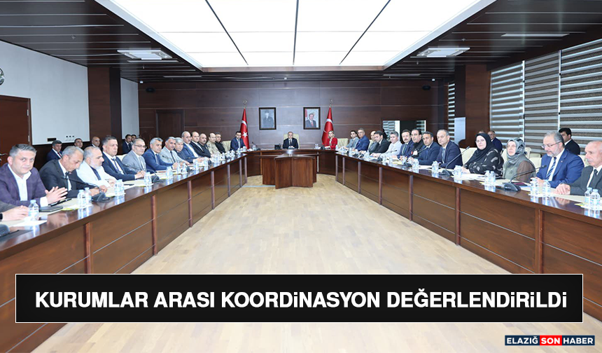 Kurumlar Arası Koordinasyon Değerlendirildi