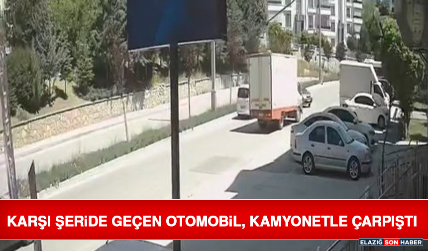 Karşı Şeride Geçen Otomobil, Kamyonetle Çarpıştı