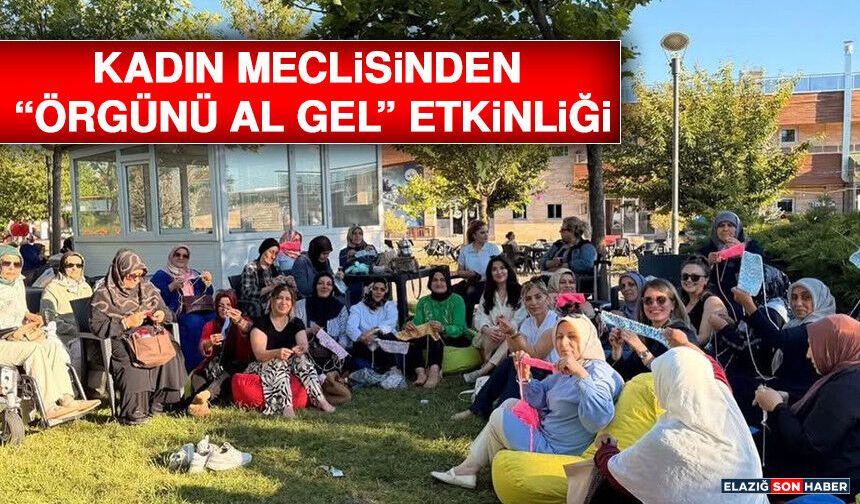 Kadın Meclisinden “Örgünü Al Gel” Etkinliği