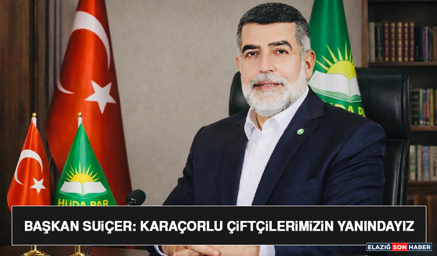 Başkan Suiçer: Karaçorlu Çiftçilerimizin Yanındayız