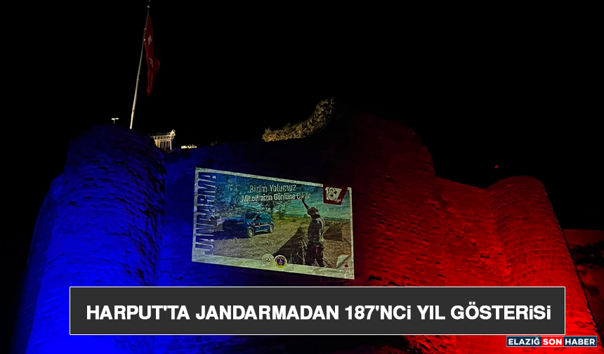 Harput'ta Jandarmadan 187'nci Yıl Gösterisi