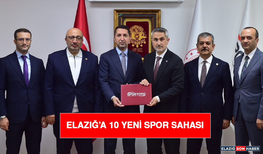 Elazığ’a 10 yeni spor sahası