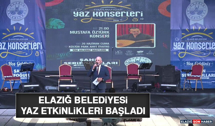 Elazığ Belediyesi Yaz Etkinlikleri Başladı