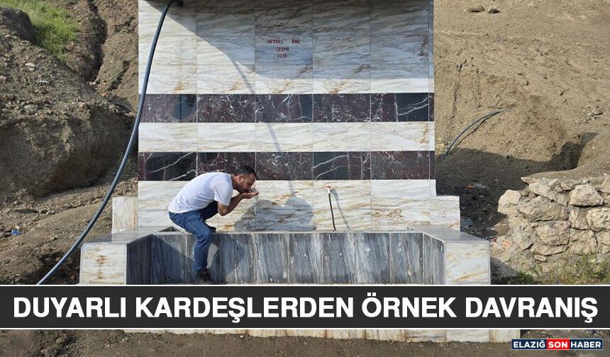 Duyarlı Kardeşlerden Örnek Davranış