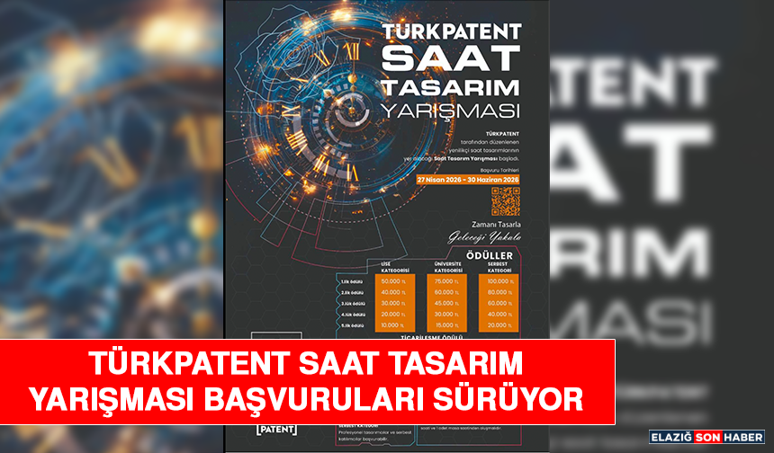 TÜRKPATENT Saat Tasarım Yarışması Başvuruları Sürüyor
