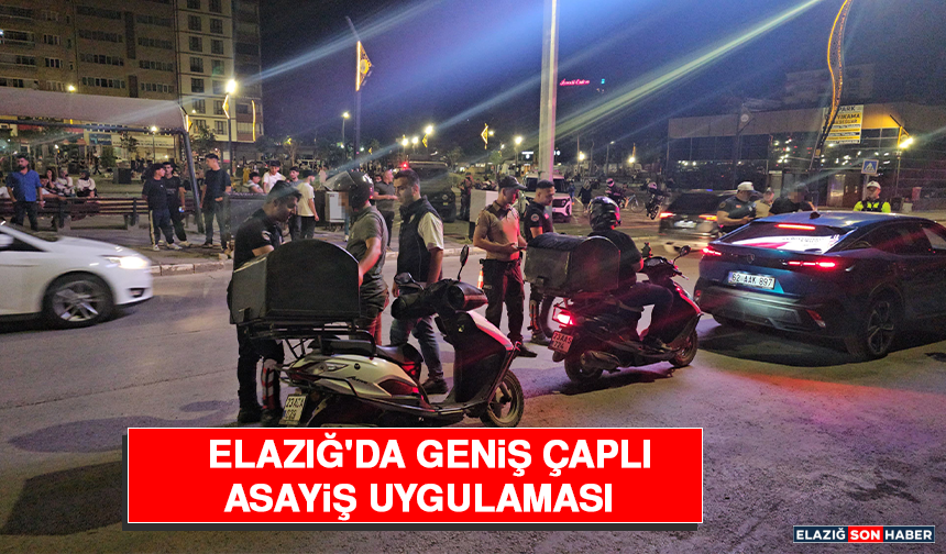 Elazığ'da Geniş Çaplı Asayiş Uygulaması