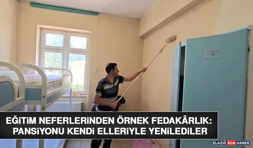 Eğitim Neferlerinden Örnek Fedakârlık: Pansiyonu Kendi Elleriyle Yenilediler