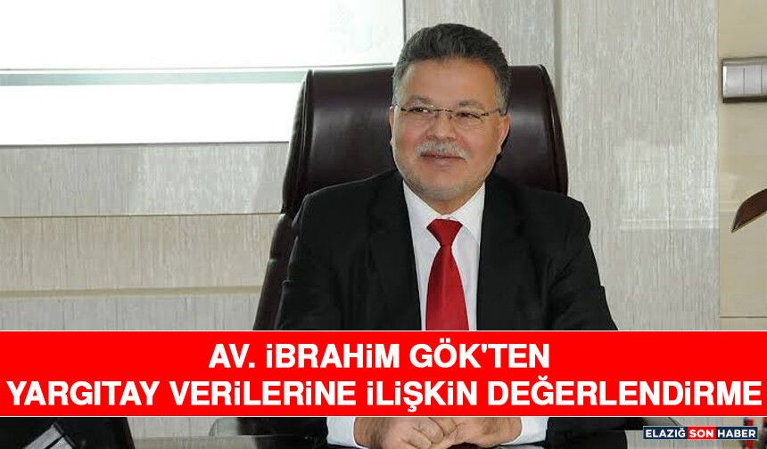 Av. İbrahim Gök'ten Yargıtay Verilerine İlişkin Değerlendirme