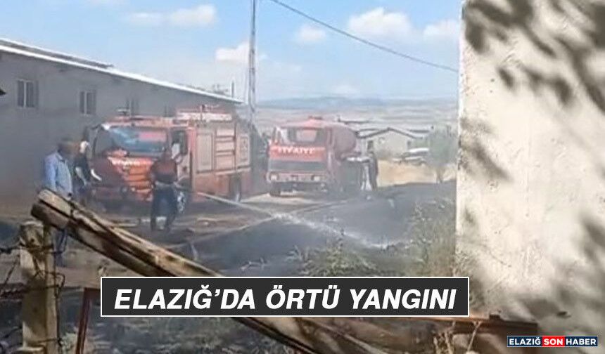 Elazığ’da Örtü Yangını