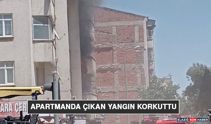 Apartmanda Çıkan Yangın Korkuttu