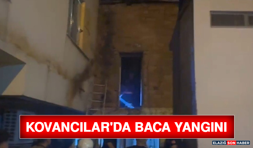Kovancılar'da Baca Yangını