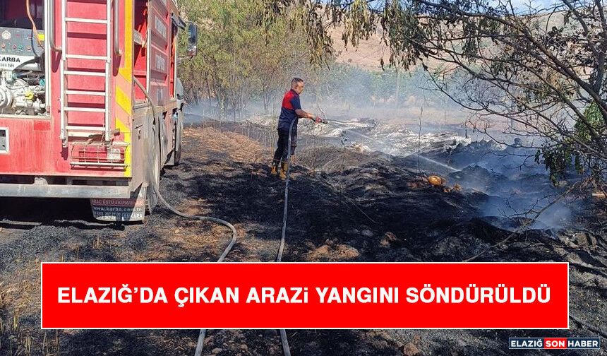Elazığ’da Çıkan Arazi Yangını Söndürüldü