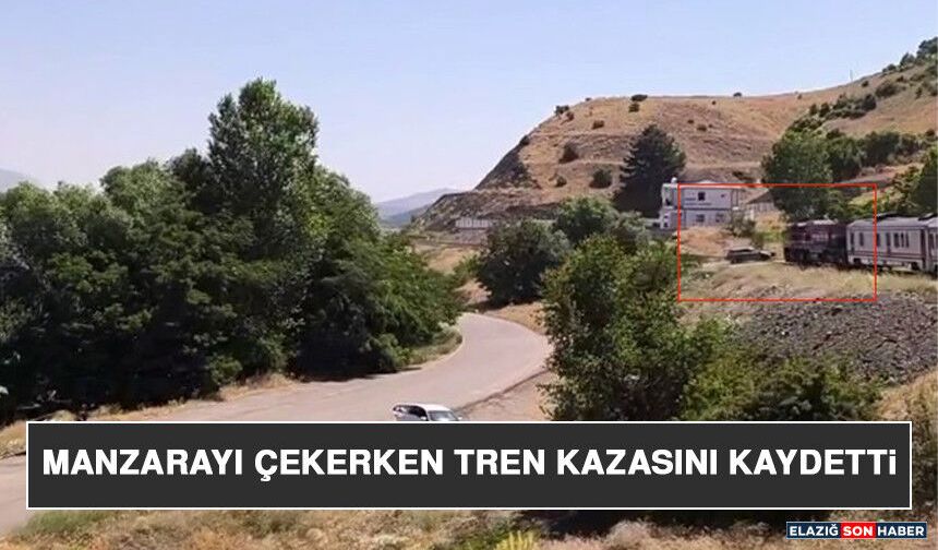 Manzarayı Çekerken Tren Kazasını Kaydetti