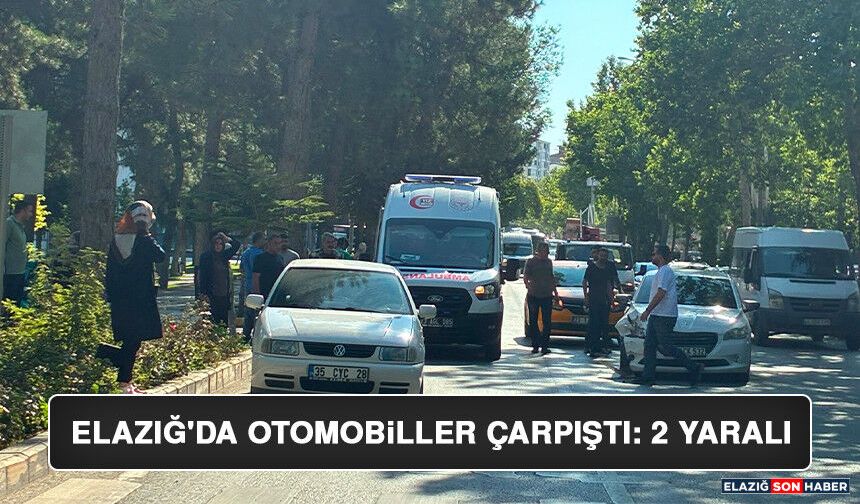 Elazığ'da Otomobiller Çarpıştı: 2 Yaralı