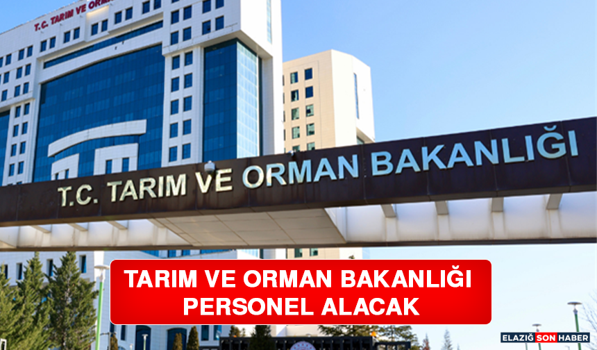 Tarım ve Orman Bakanlığı Personel Alacak