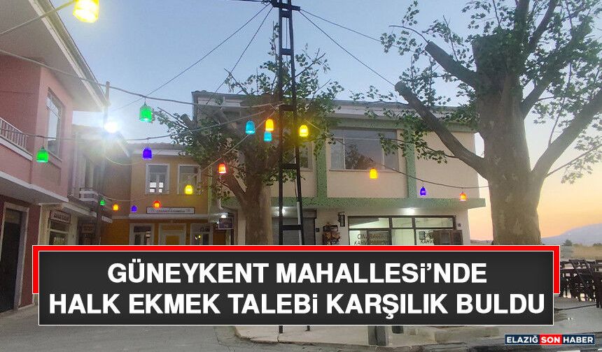 Güneykent Mahallesi’nde Halk Ekmek Talebi Karşılık Buldu