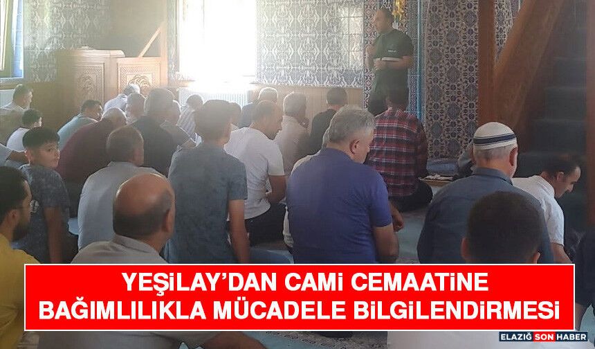 Yeşilay’dan Cami Cemaatine Bağımlılıkla Mücadele Bilgilendirmesi