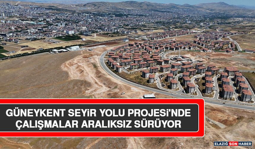 Güneykent Seyir Yolu Projesi'nde Çalışmalar Aralıksız Sürüyor