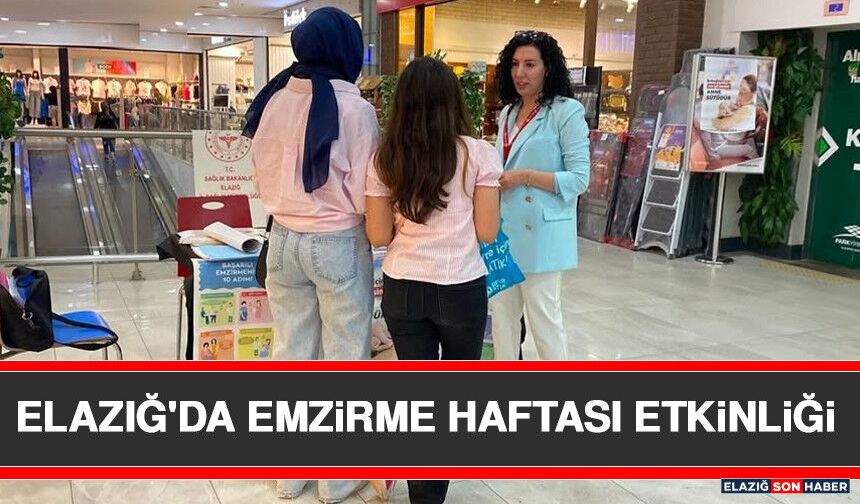 Elazığ'da Emzirme Haftası Etkinliği