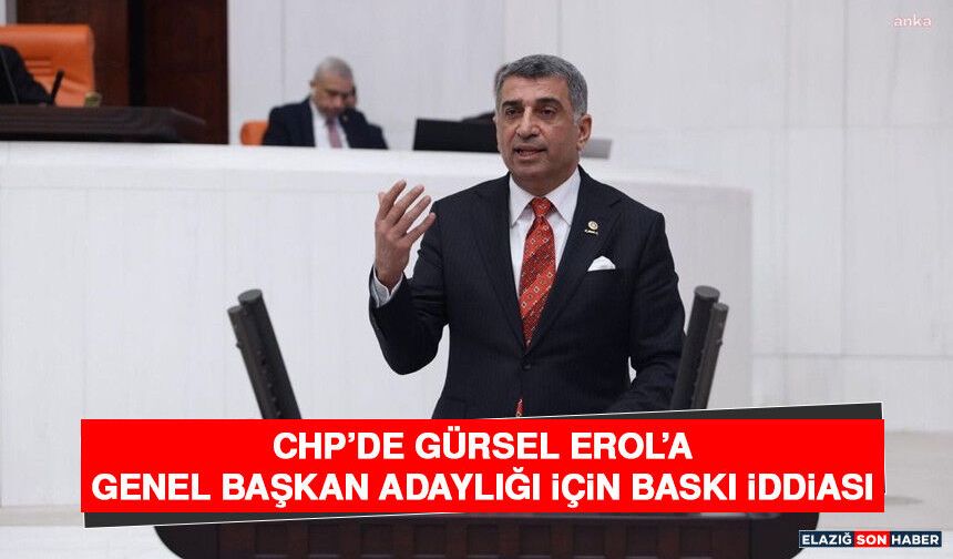 CHP’de Gürsel Erol’a Genel Başkan Adaylığı İçin Baskı İddiası