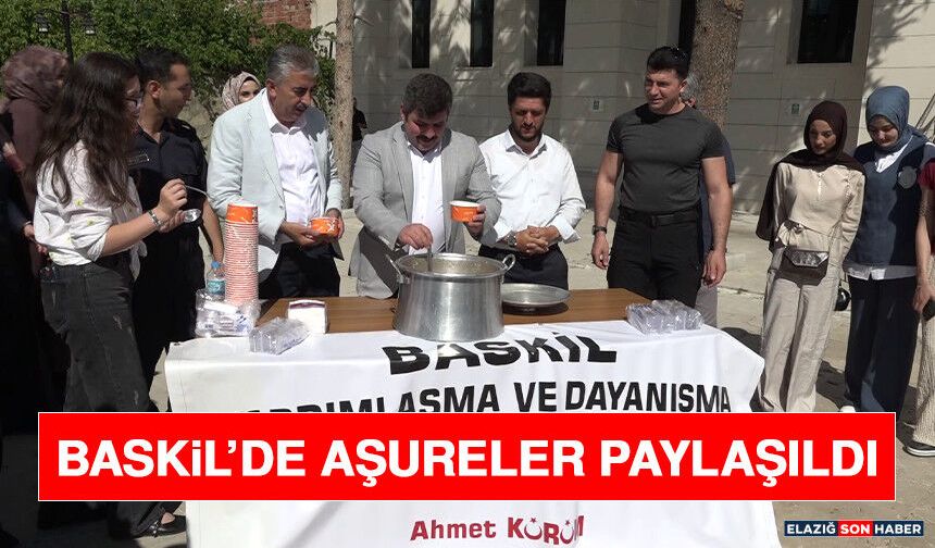 Baskil’de Aşureler Paylaşıldı