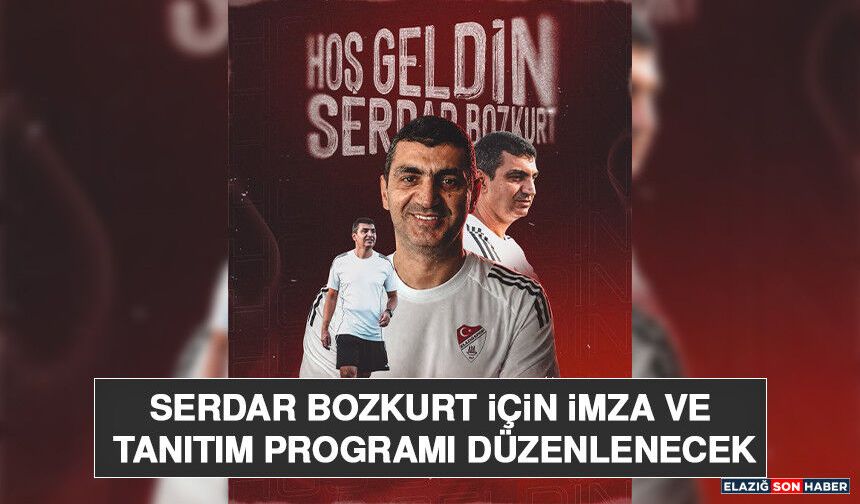 Serdar Bozkurt İçin İmza ve Tanıtım Programı Düzenlenecek