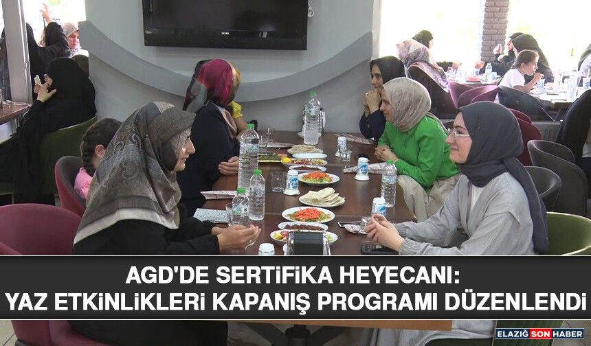 AGD'de Sertifika Heyecanı: Yaz Etkinlikleri Kapanış Programı Düzenlendi