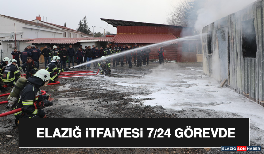Elazığ İtfaiyesi 7/24 Görevde