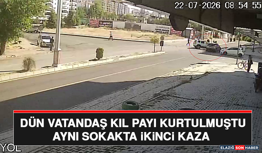 Dün Vatandaş Kıl Payı Kurtulmuştu Aynı Sokakta İkinci Kaza
