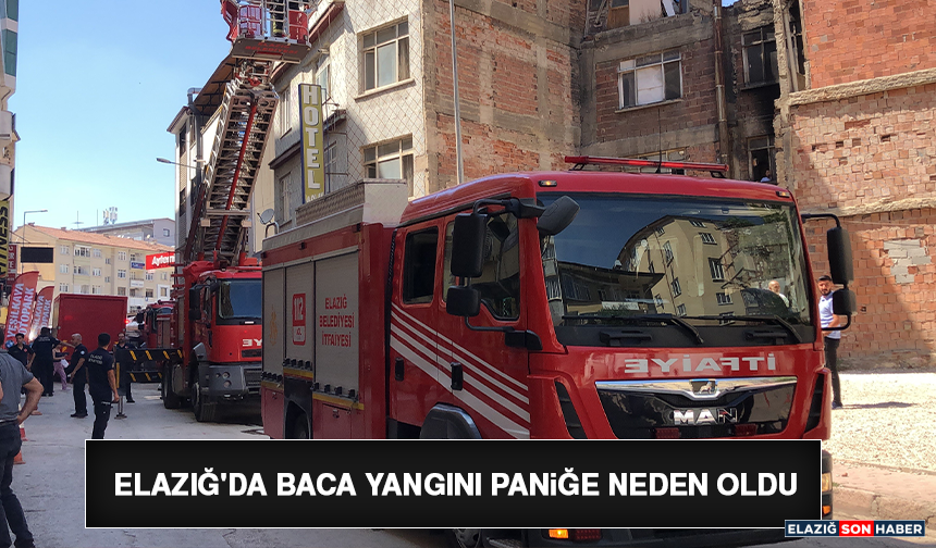 Elazığ'da Baca Yangını Paniğe Neden Oldu