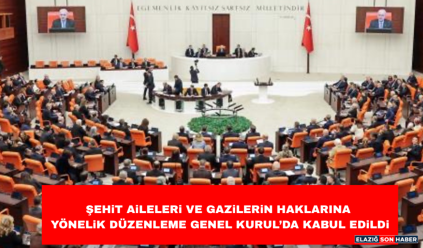 Şehit Aileleri ve Gazilerin Haklarına Yönelik Düzenleme Genel Kurul'da Kabul Edildi