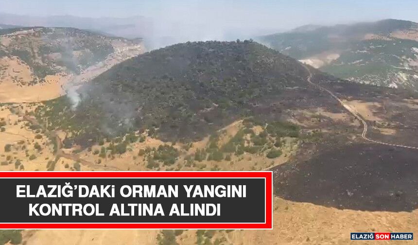 Elazığ’daki Orman Yangını Kontrol Altına Alındı
