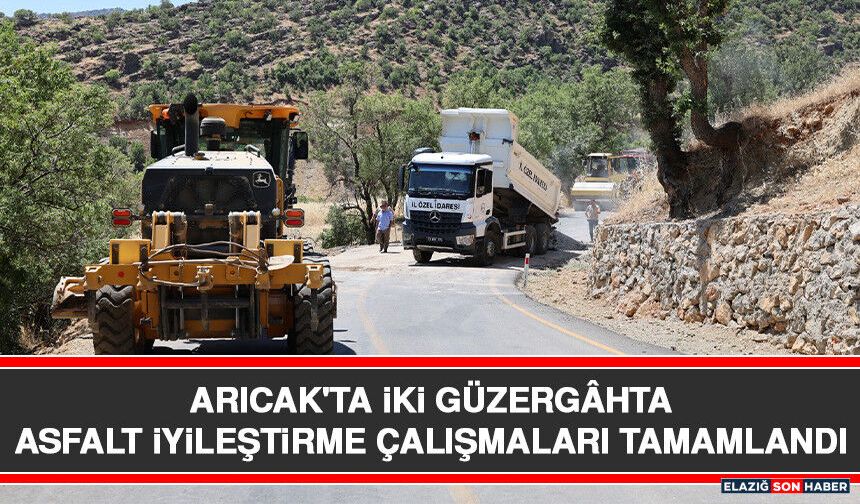 Arıcak'ta İki Güzergâhta Asfalt İyileştirme Çalışmaları Tamamlandı
