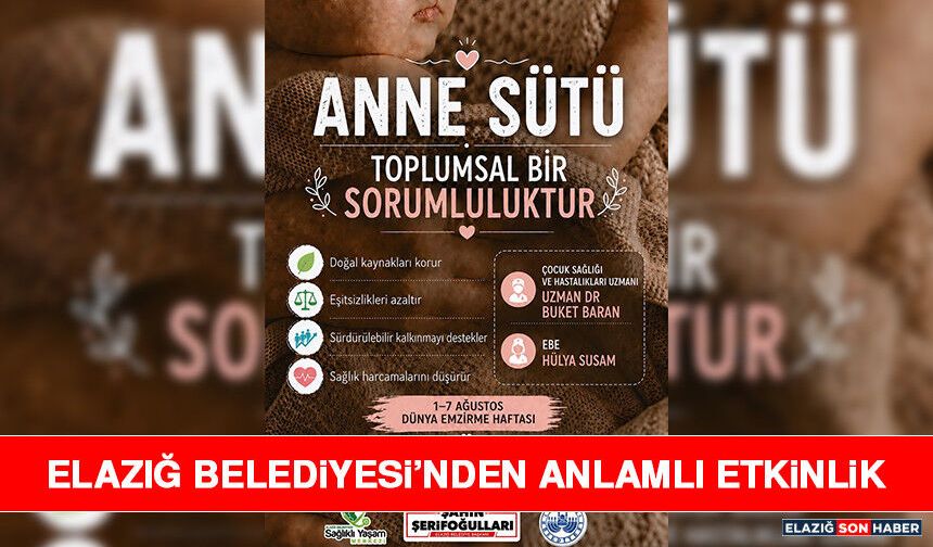 Elazığ Belediyesi’nden Anlamlı Etkinlik