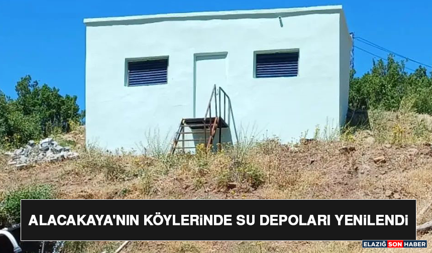 Alacakaya'nın Köylerinde Su Depoları Yenilendi