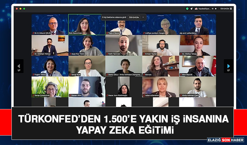 TÜRKONFED’den 1.500’e Yakın İş İnsanına Yapay Zeka Eğitimi