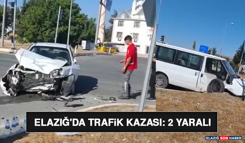 Elazığ'da Trafik Kazası: 2 Yaralı