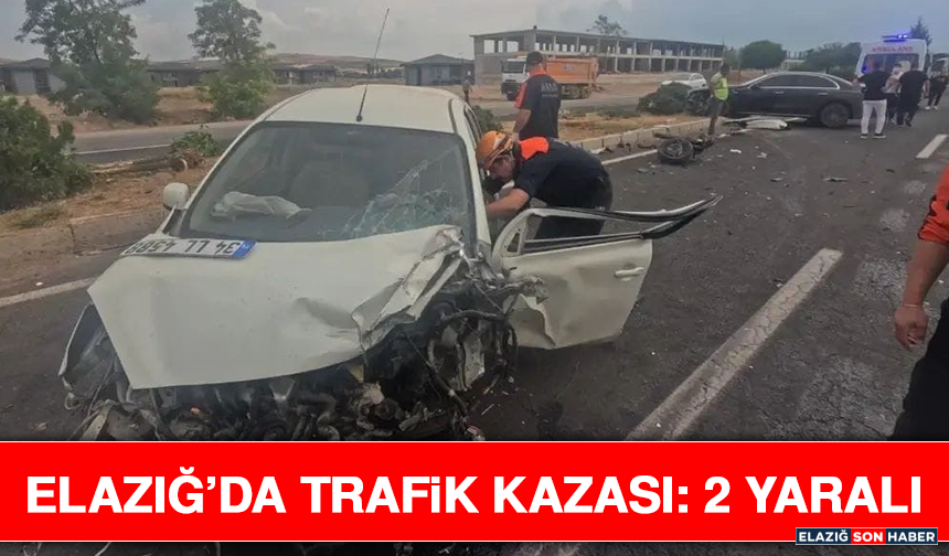 Elazığ’da Trafik Kazası: 2 Yaralı