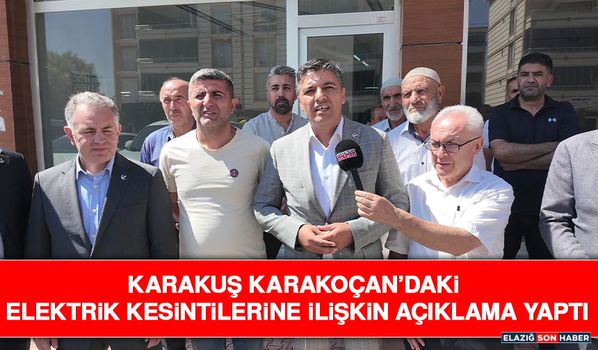 Karakuş Karakoçan’daki Elektrik Kesintilerine İlişkin Açıklama Yaptı