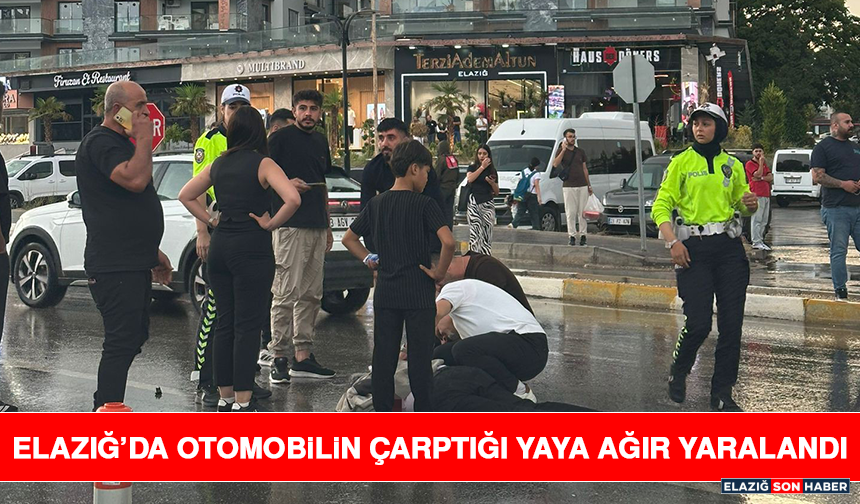 Elazığ’da Otomobilin Çarptığı Yaya Ağır Yaralandı