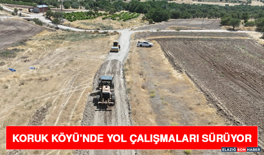 Koruk Köyü’nde Yol Çalışmaları Sürüyor