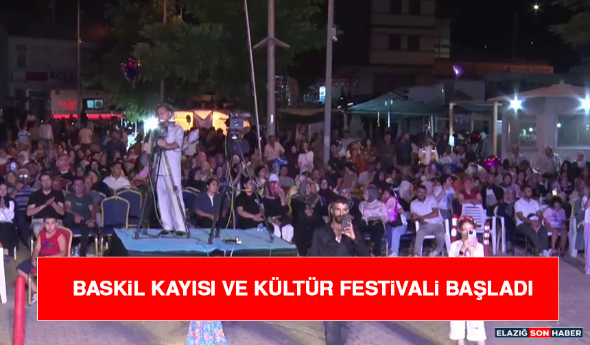 Baskil Kayısı ve Kültür Festivali Başladı