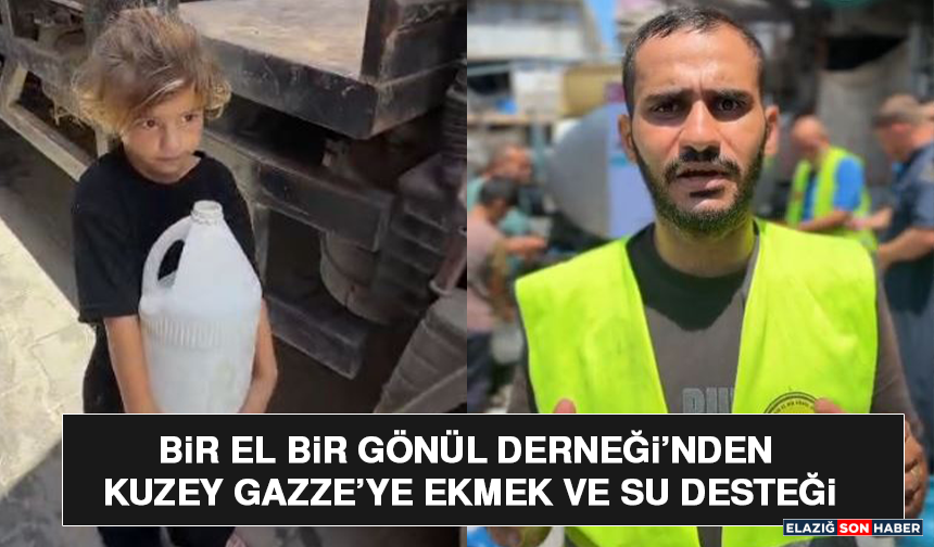 Bir El Bir Gönül Derneği’nden Kuzey Gazze’ye Ekmek ve Su Desteği